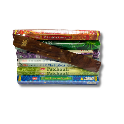 Incense Pack With Wooden Holder