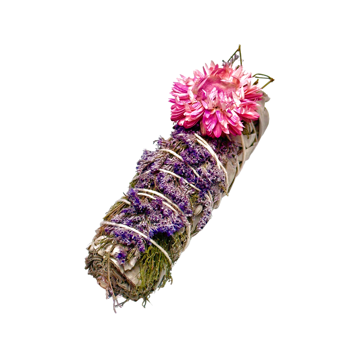 White Sage, Purple Caspia, and Daisy Flower Sage Bundle