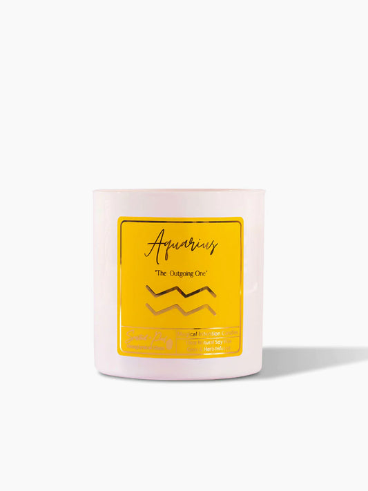 Zodiac Candle Collection: Aquarius Energy ~ The Outgoing One