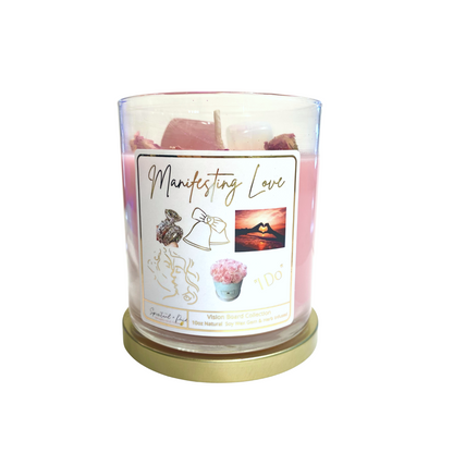 Limited Edition "Manifesting Love"  Vision Board Manifestation Candle