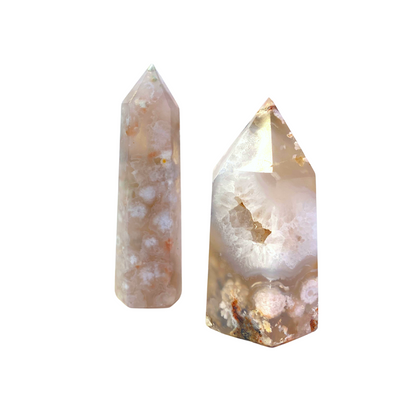 Flower Agate Point Towers- Manifestation* Passion* New Beginnings