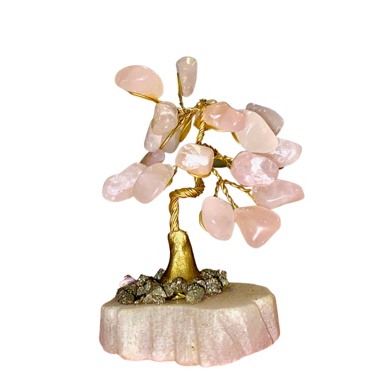 Rose Quartz Crystal Bonsai Tree ~ Self Love