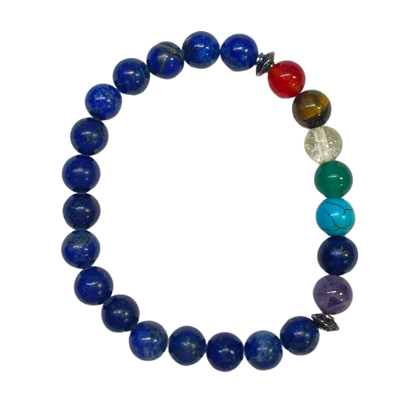 Lapis Lazuli 7 Chakra Healing Bracelet ~ Awareness, Healing, & Alignment