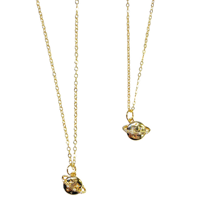 Dainty Saturn Necklace - High Vibe Fashion Piece