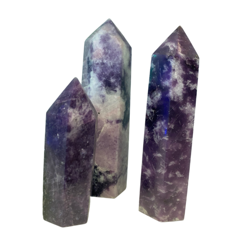 Lepidolite Towers ~ Emotional Balance • Inner Peace