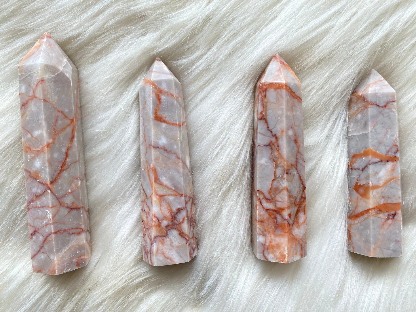 Red Vein Jasper Tower- Balance• Trust• Harmony