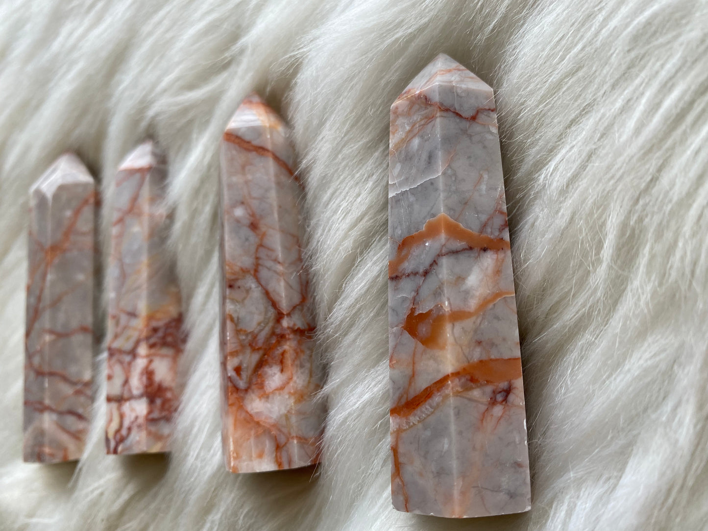 Red Vein Jasper Tower- Balance• Trust• Harmony