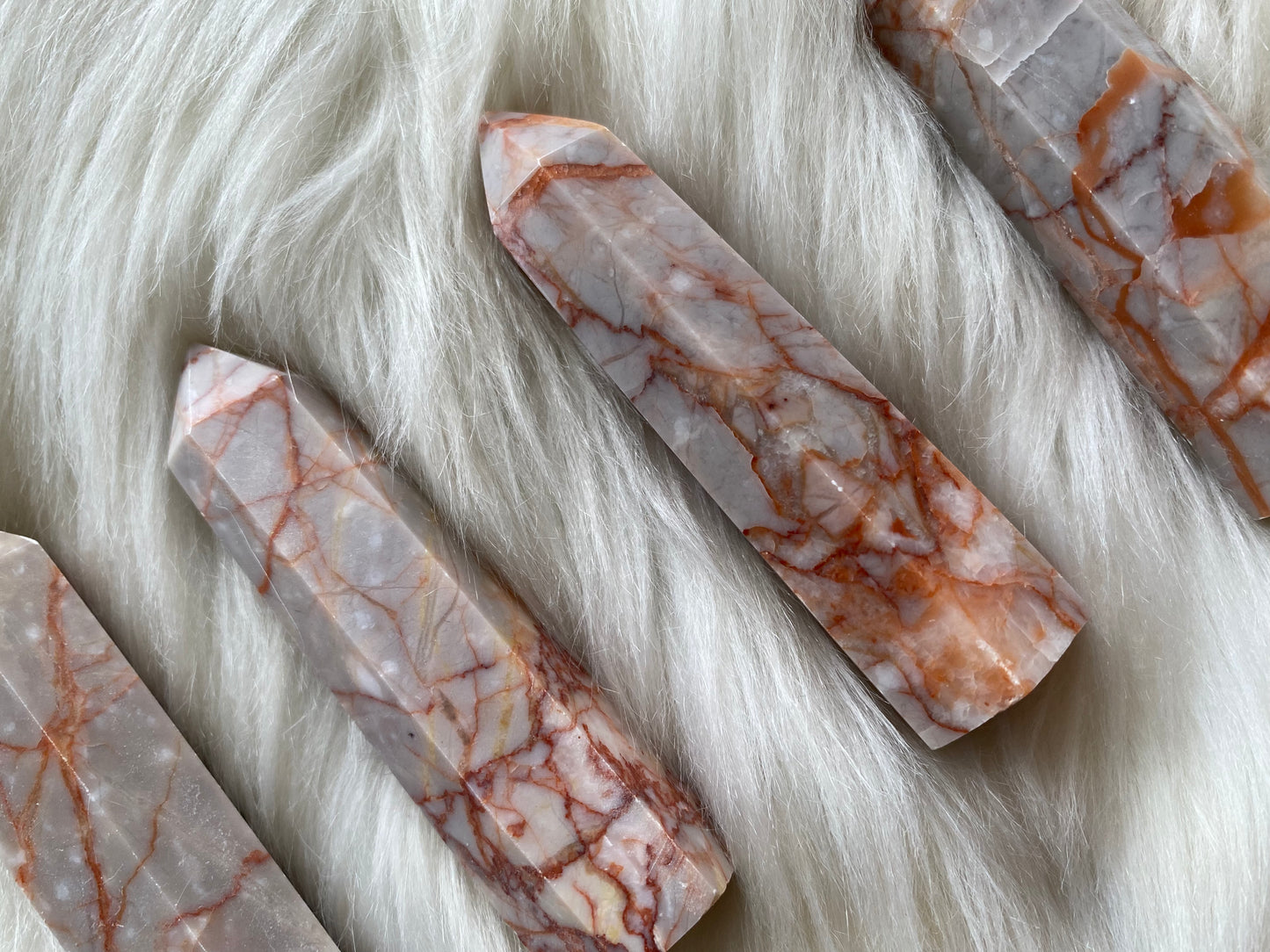 Red Vein Jasper Tower- Balance• Trust• Harmony