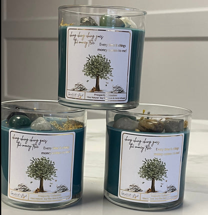 Ching Ching Goes The Money Tree- Prosperity Mantra Candle
