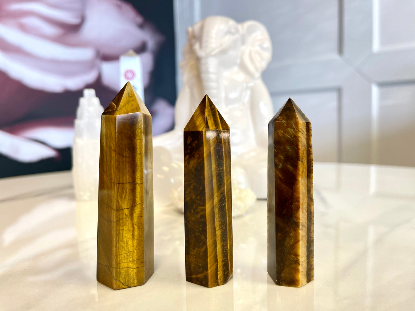 Tigers Eye Towers ~Good Luck• Protection•Prosperity