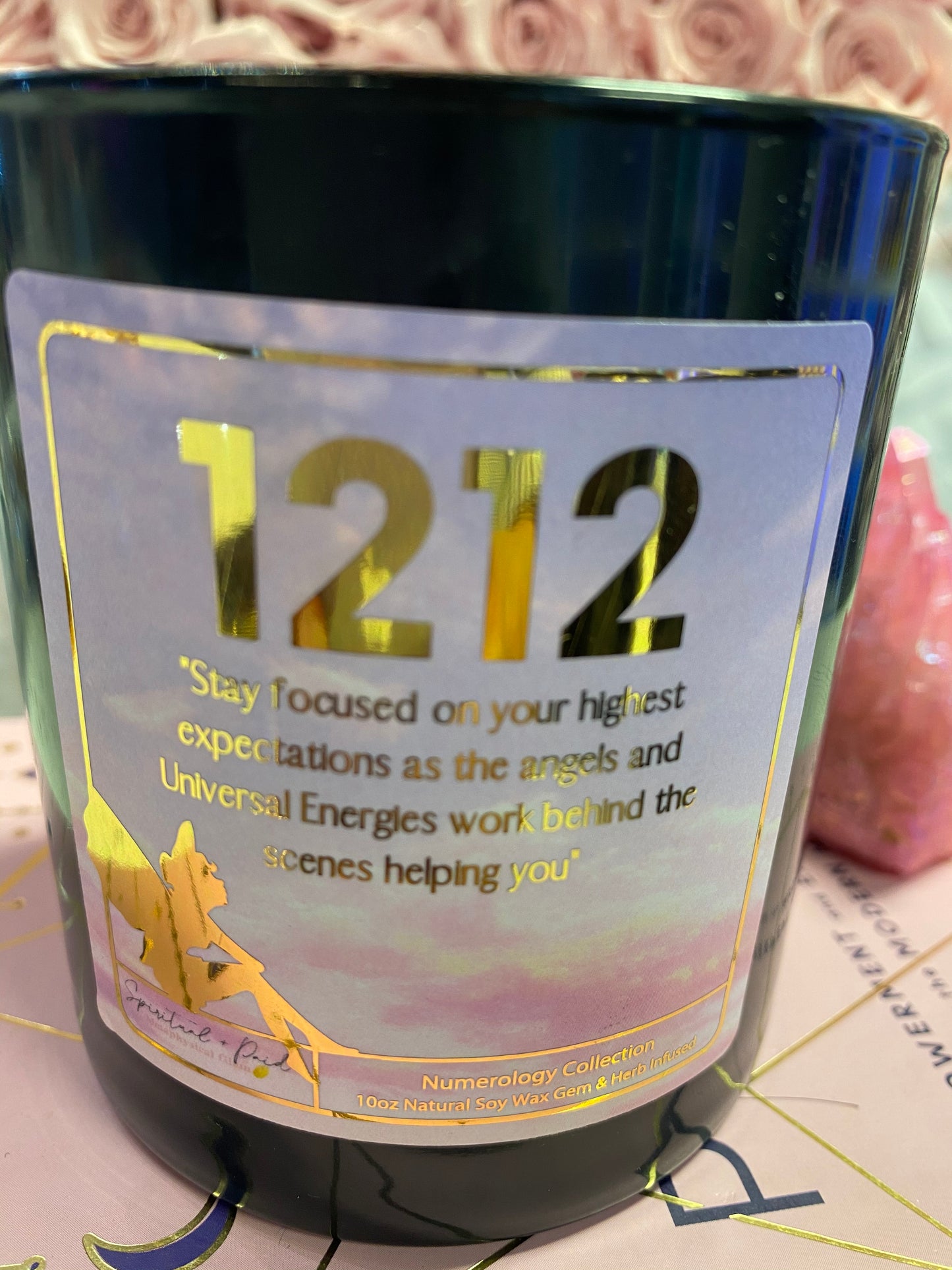 1212 Angel Number Affirmation Candle
