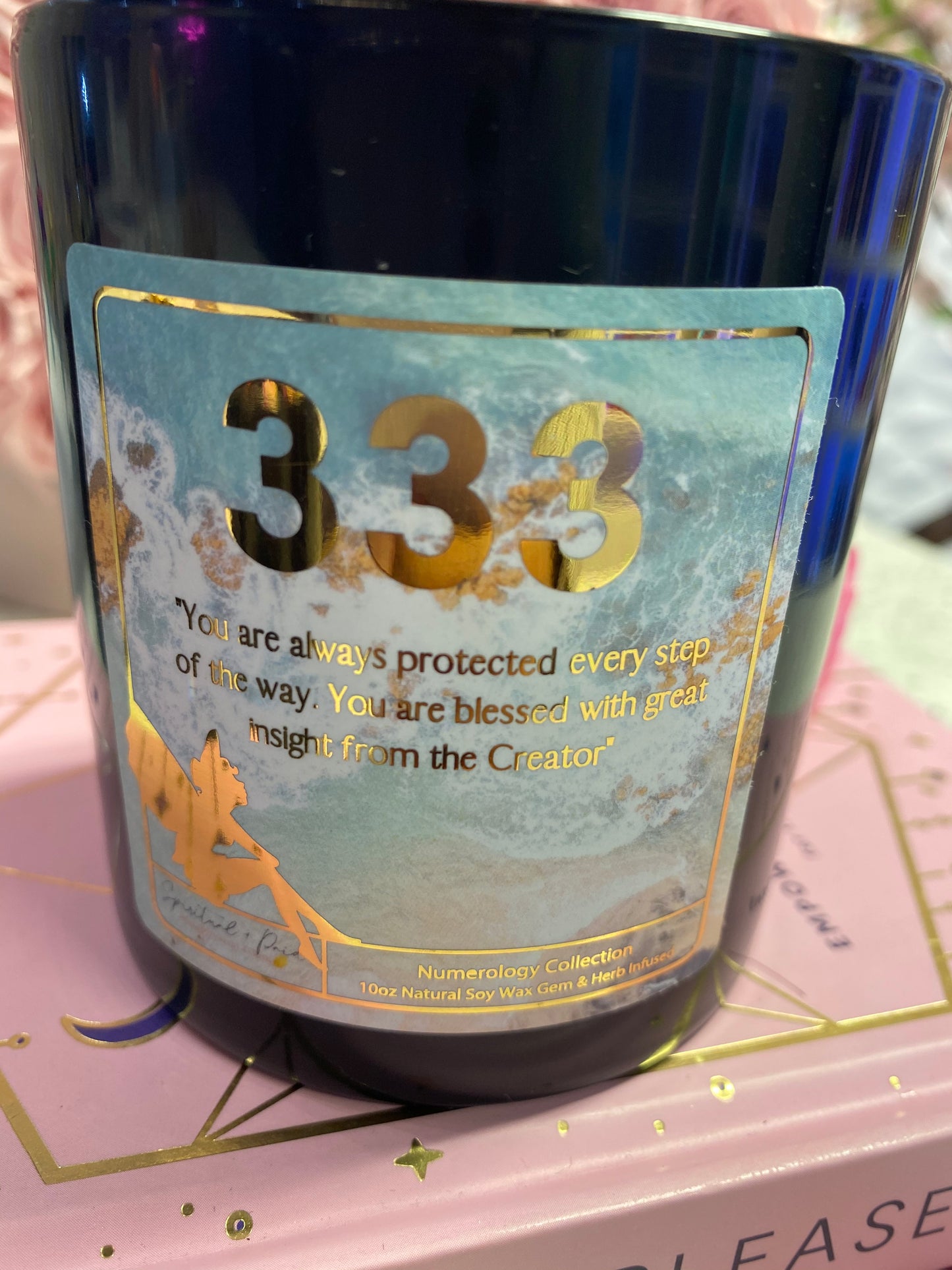 333 Angel Number Affirmation Candle