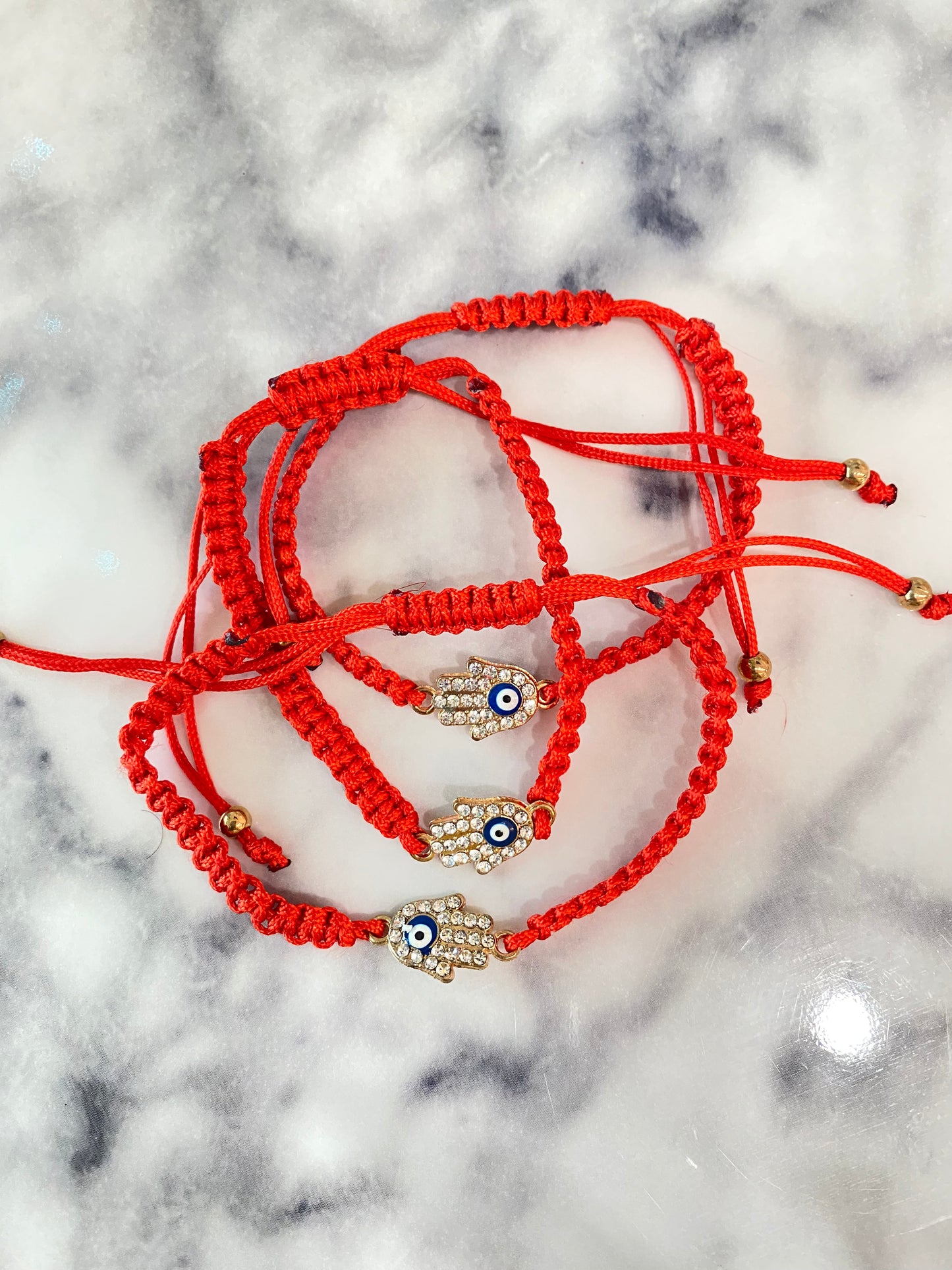 Red String Hamsa Evil Eye Bracelet ~ Protection