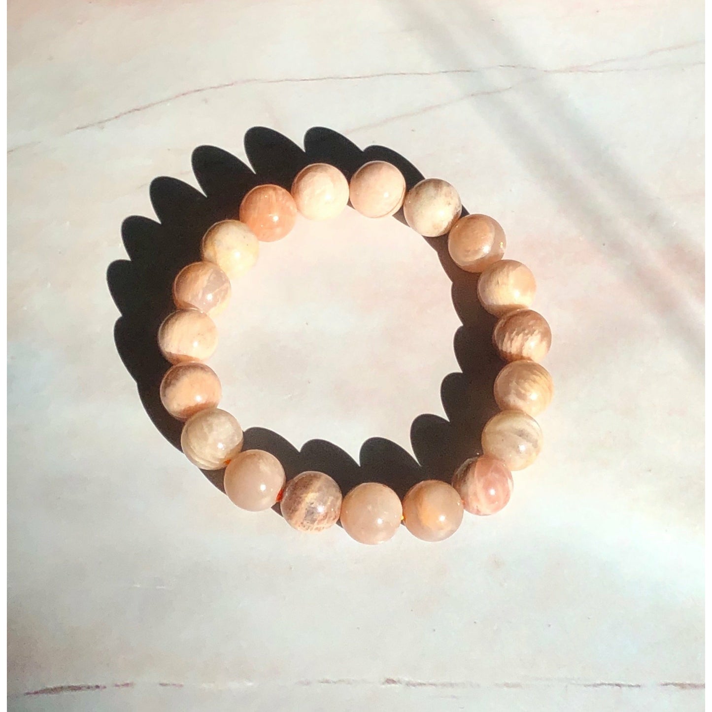 Peach Moonstone Bracelet ~ New Beginnings