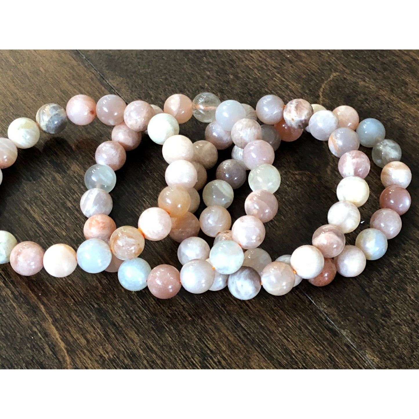 Peach Moonstone Bracelet ~ New Beginnings