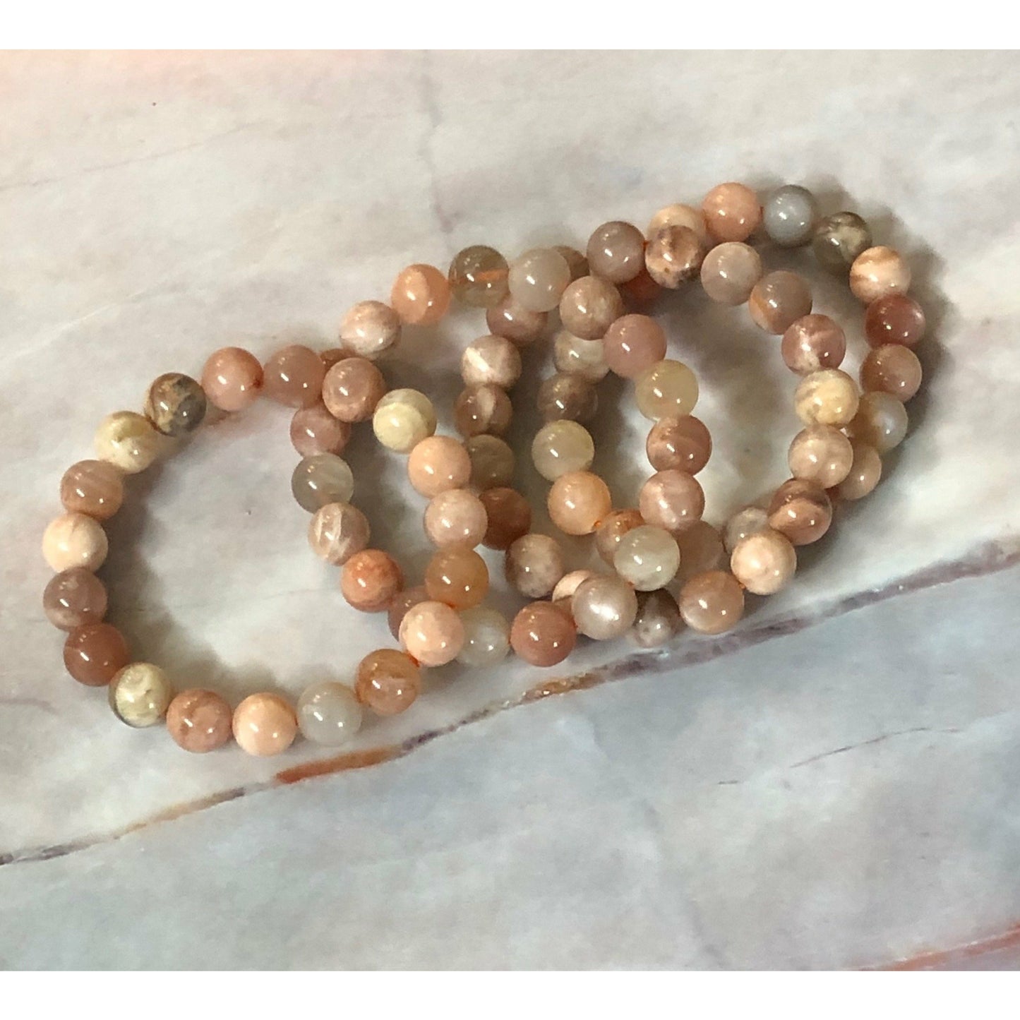 Peach Moonstone Bracelet ~ New Beginnings