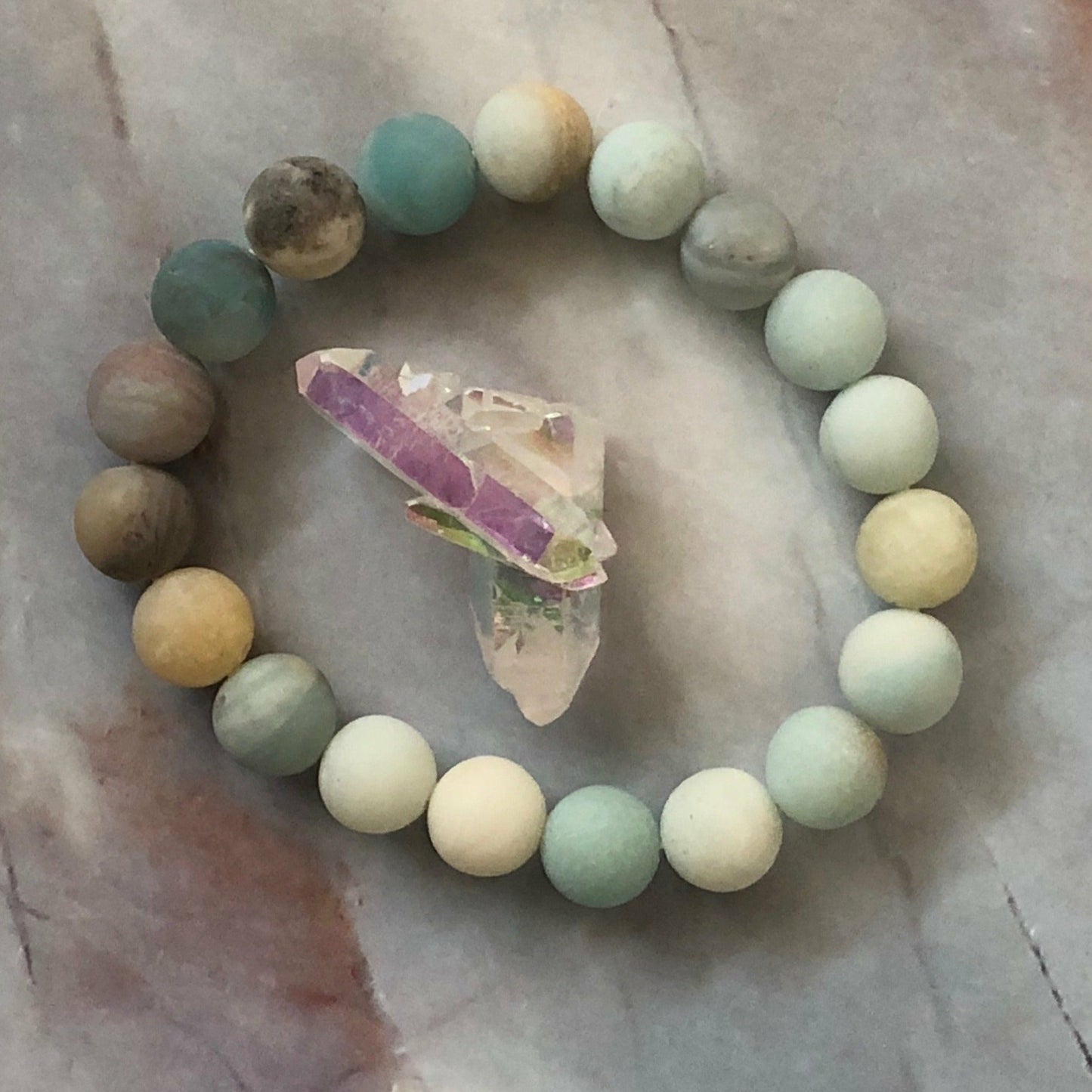 Matte Amazonite Bracelet ~ Healing and Positive Energy