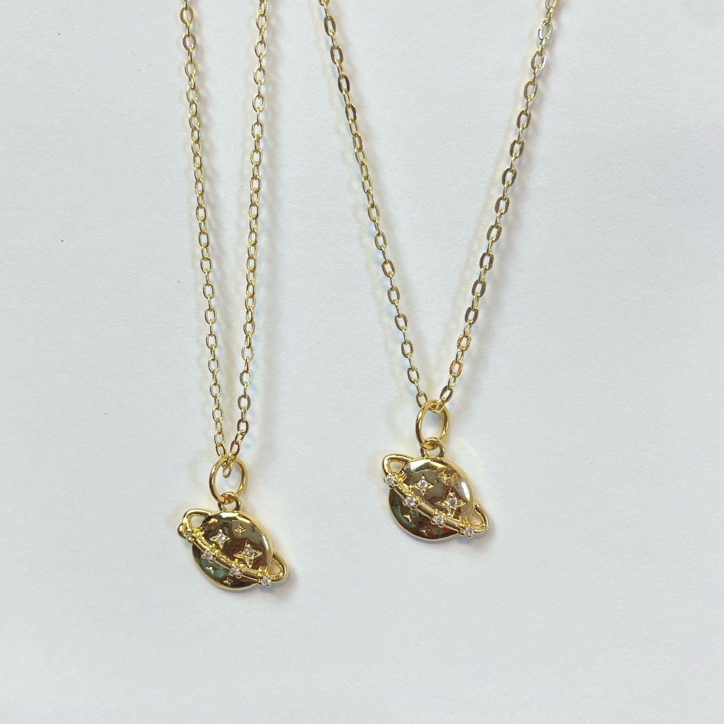 Dainty Saturn Necklace - High Vibe Fashion Piece