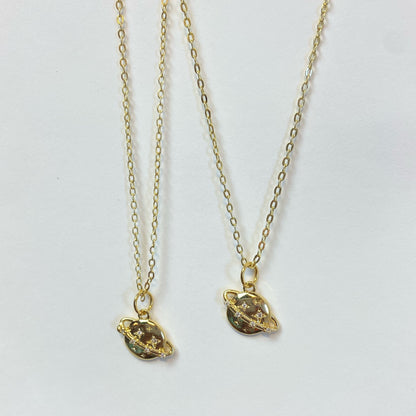 Dainty Saturn Necklace - High Vibe Fashion Piece