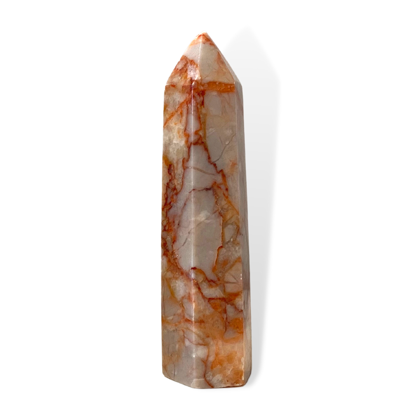 Red Vein Jasper Tower- Balance• Trust• Harmony