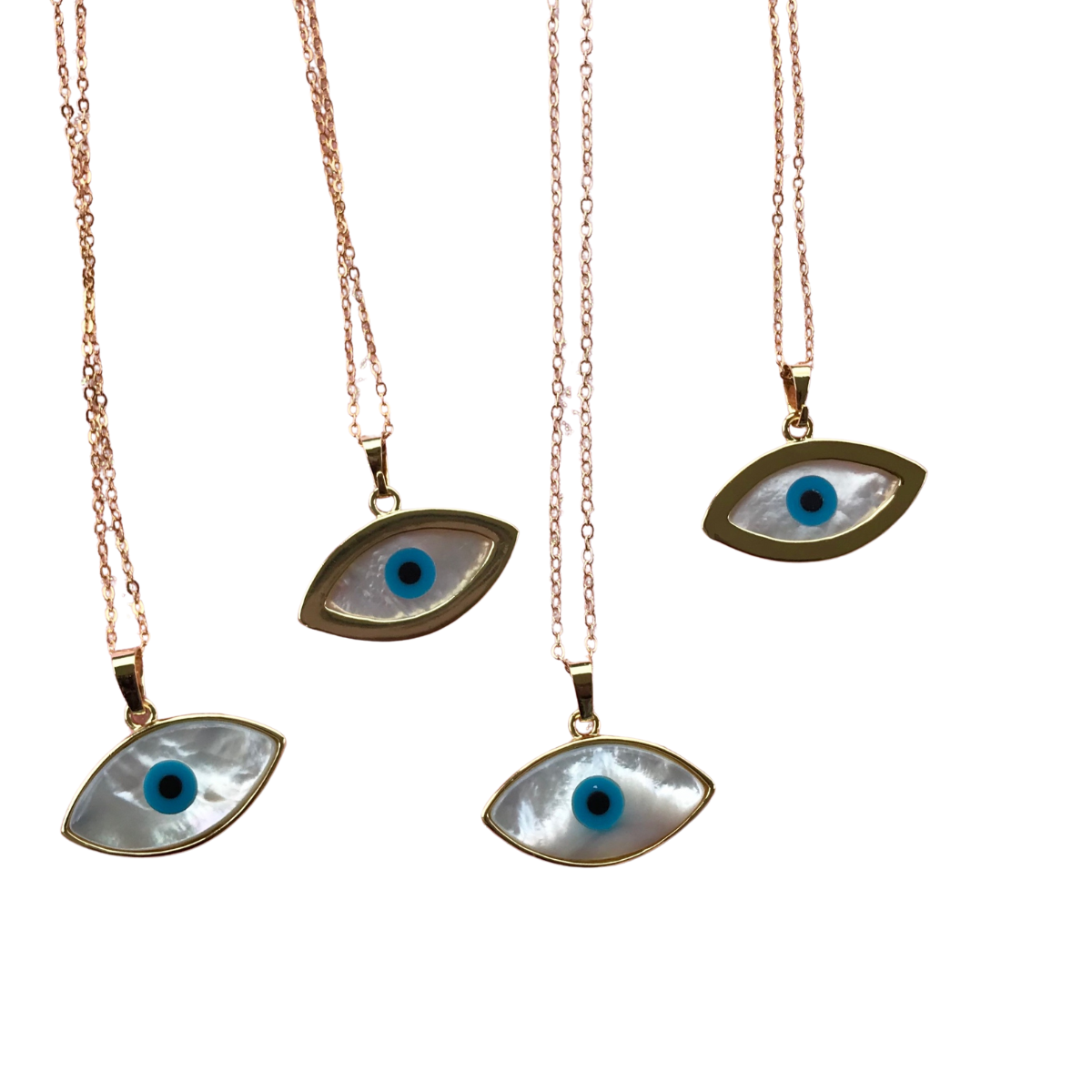 Pearl Evil Eye  Necklace- Protection & Peace