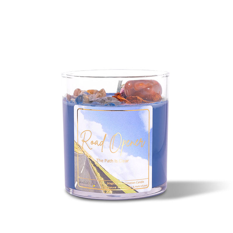 Open Roads Manifestation Candle - Remove blockages • Clear The path