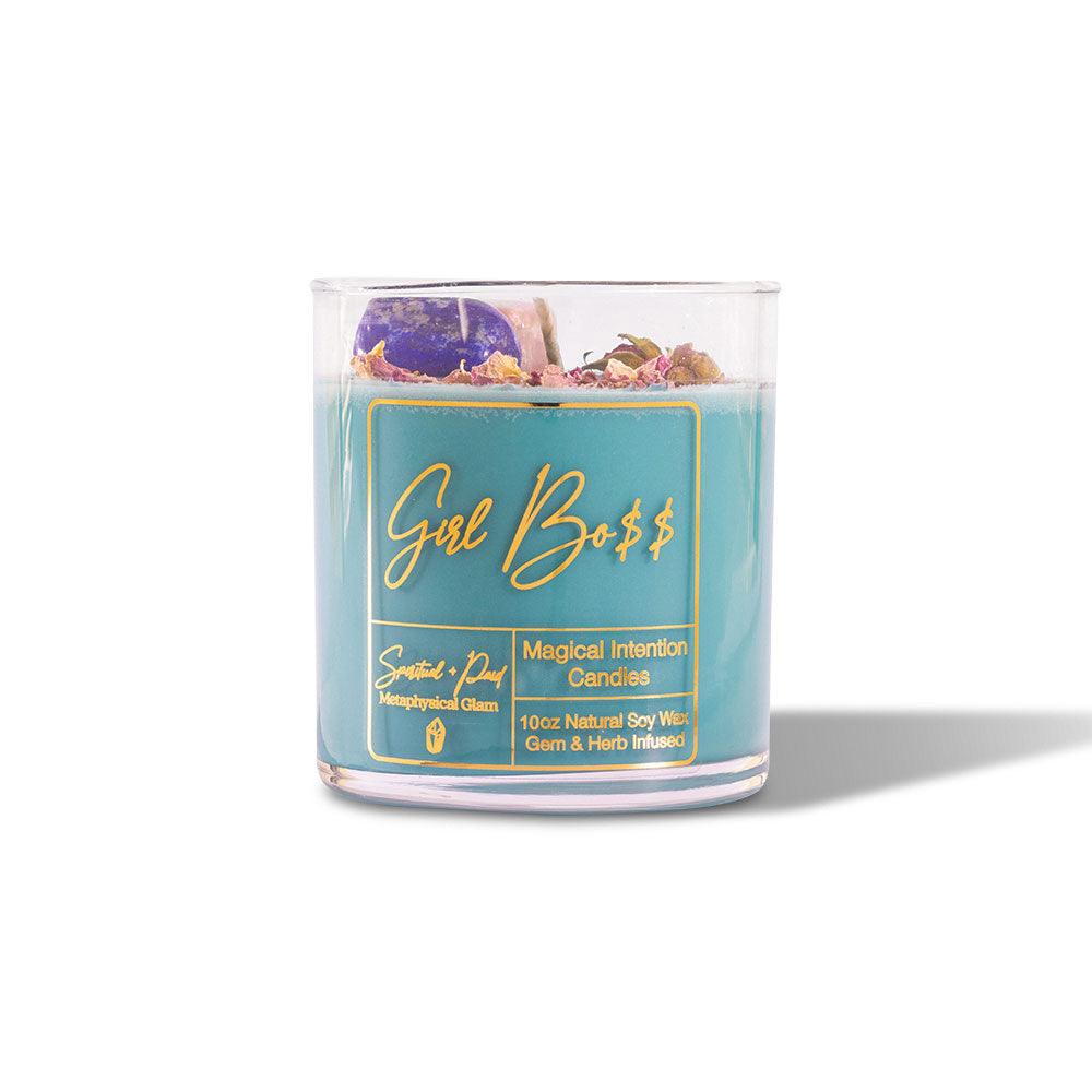 Teal Girl Boss Limited Edition Manifestation Candle- Entrepreneurship- Abundance