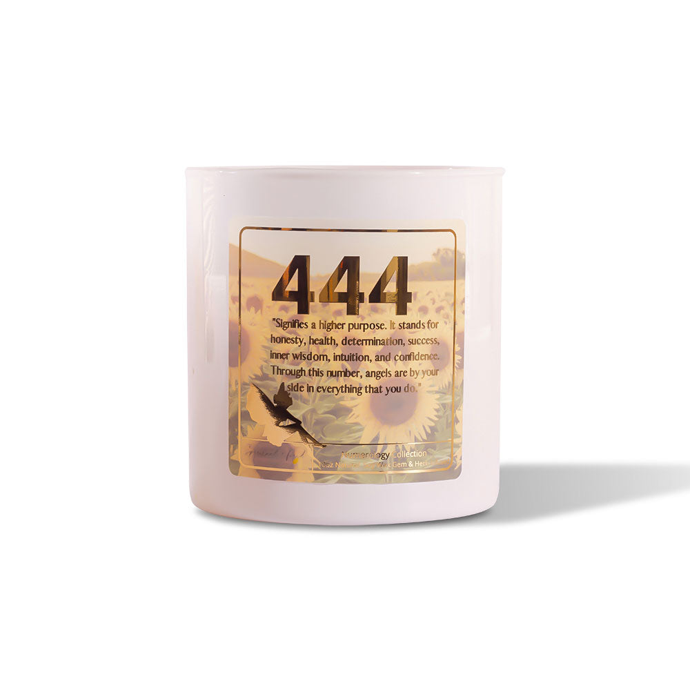 444 Angel Number Affirmation Candle