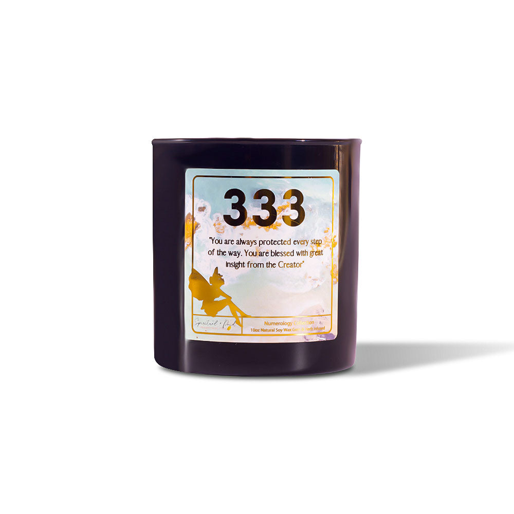 333 Angel Number Affirmation Candle
