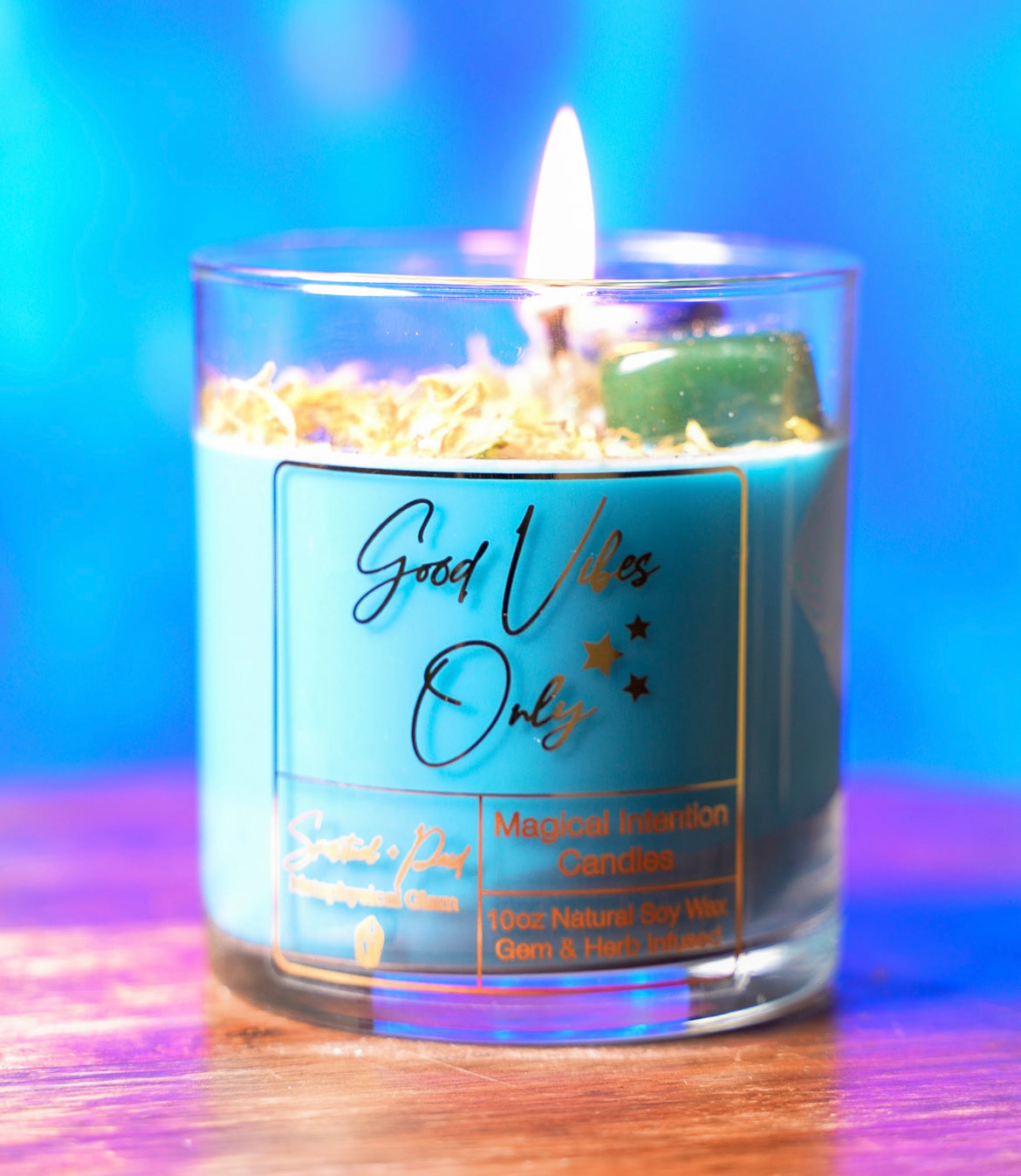 Good Vibes Only~ Protection Candle Banish Negative Energy & Thinking