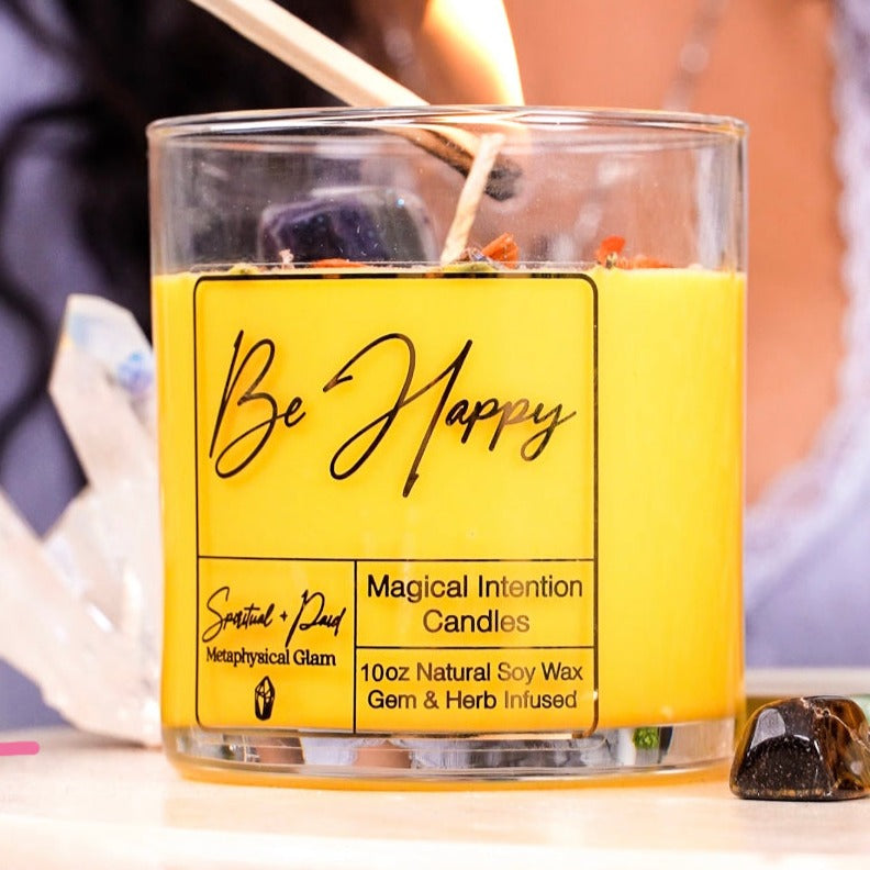 Be Happy Manifestation Candle ~ Happiness, Joy & Peace